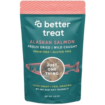 A Better Treat Freeze-Dried Salmon Dog Treats | Natural, High-Value Snacks, Made in the USA