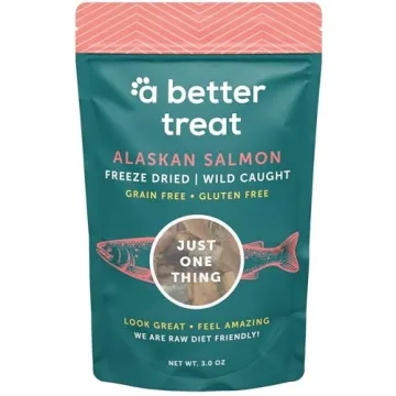 A Better Treat Freeze-Dried Salmon Dog Treats | Natural, High-Value Snacks, Made in the USA