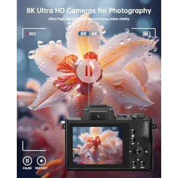 8K Digital Camera - Autofocus 88MP Profession Camera with Dual-Lens