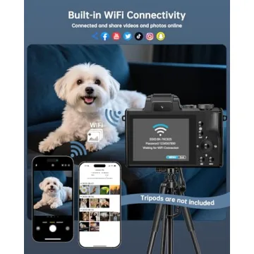 8K Digital Cameras - Autofocus, Touch Screen & WiFi