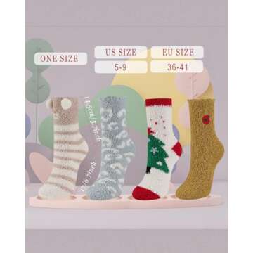 WARMVIN Fuzzy Slipper Socks for Cozy Winter Gifting