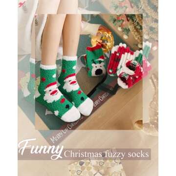 WARMVIN Fuzzy Slipper Socks for Cozy Winter Gifting