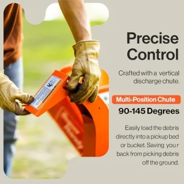 SuperHandy Mini Wood Chipper Shredder Mulcher Heavy Duty 7HP Compact Design 3" Inch Max Cutting Capacity