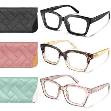 Stylish Oversized Blue Light Glasses for Eye Protection