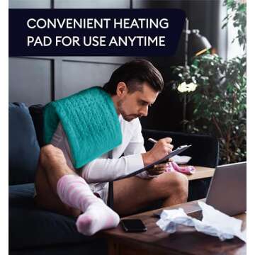 GENIANI XL Heating Pad for Back Pain & Cramps Relief, Auto Shut Off, Machine Washable, Heat Pad, Hol...