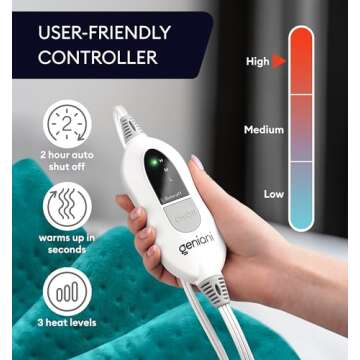 GENIANI XL Heating Pad for Pain Relief & Comfort