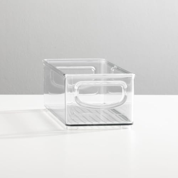 mDesign Nursery Storage Bins with Handles for Organization