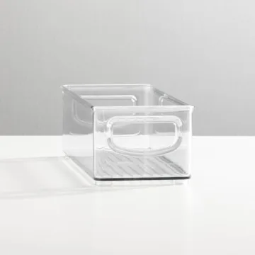 mDesign Nursery Storage Bins with Handles for Organization