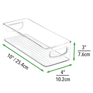 mDesign Nursery Storage Bins with Handles for Organization