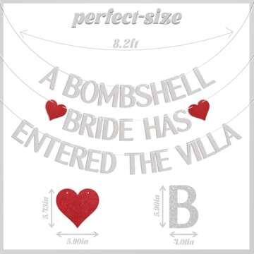 A Bombshell Bride Has Entered The Villa Banner, Bombshell Villa Bridesmaid Party Decor, Love Island ...
