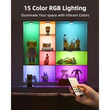 EZVALO Under Cabinet Lighting, Rechargeable Battery Operated Puck Lights with Remote, 3 Color Temps &12 RGB LED Motion Sensor Lights Indoor, Dimmable Magnetic Under Counter Lights for Kitchen (6 Pack)