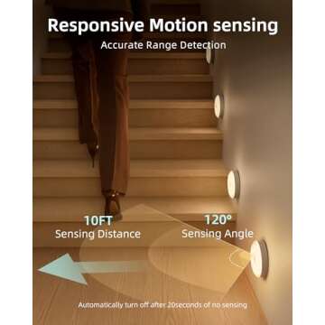 EZVALO Under Cabinet Lighting, Rechargeable Battery Operated Puck Lights with Remote, 3 Color Temps &12 RGB LED Motion Sensor Lights Indoor, Dimmable Magnetic Under Counter Lights for Kitchen (6 Pack)