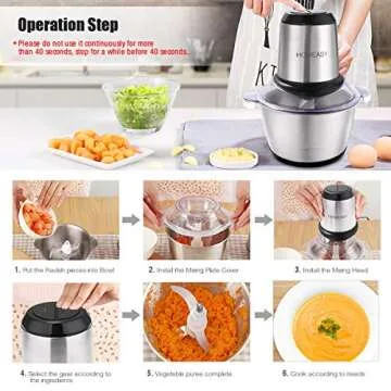 HOMEASY Electric Meat Grinder for Efficient Food Chop & Grind