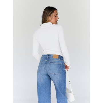 Chic Comfort Trendy Queen Turtleneck Long Sleeve Shirt