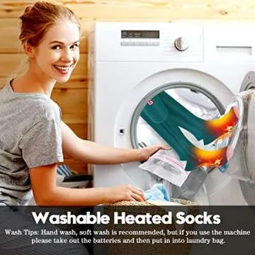 Heated Socks for Women Rechargebale Heated Socks for Women Men Feet Warmer Electric Battery Powered Cold Weather Thermal Heated Socks for Outdoor Riding Camping Hiking Motorcycle Skiing Winter Socks