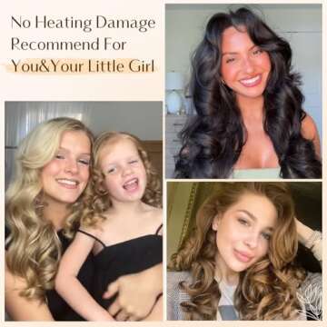 Yanibest Heatless Hair Curler with Satin Bonnet, Overnight Hair Curler to Sleep in, Heatless Curling Rod Headband for Women Girls Styling