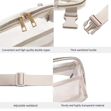 Stylish Clear Belt Bag for Events and Festivals
