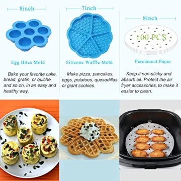 12 pcs XL Air Fryer Accessory Kit with Cookbook