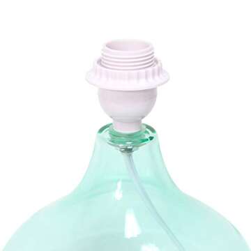 Aqua Glass Raindrop Table Lamp - Elegant Lighting Solution