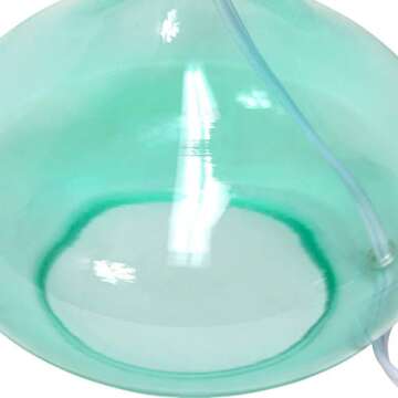 Aqua Glass Raindrop Table Lamp - Elegant Lighting Solution