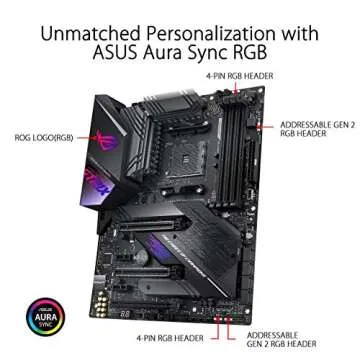 ASUS ROG Strix X570-E Gaming ATX Motherboard- PCIe 4.0, Aura Sync RGB Lighting, 2.5 Gbps and Intel Gigabit LAN, WIFI 6 (802.11Ax), Dual M.2 Heatsinks