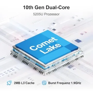 15.6 Inch Laptop with Office 365, 4GB RAM, 128GB Storage Expandable 1TB, 5205U Processor, HD Display...