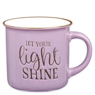 Christian Art Gifts Lavender Camp Style Ceramic Coffee Mug – 13 oz. Inspirational Tea & Coffee Mug...