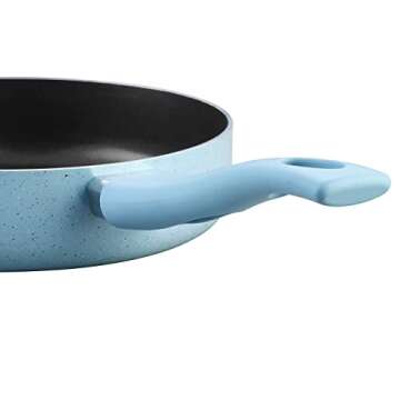 COOKSMARK Nonstick Cookware Set - 10 Piece Blue Set