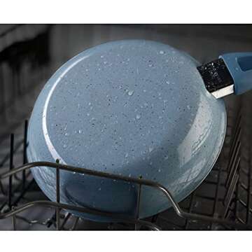 COOKSMARK Nonstick Cookware Set - 10 Piece Blue Set