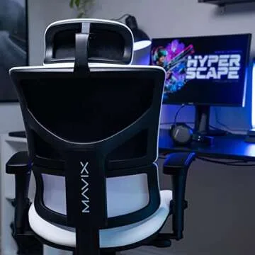 MAVIX M9 Gaming Chair, Dynamic Variable Lumbar & Cool Comfort Seating - Ergonomic Swivel Chair/Heigh...