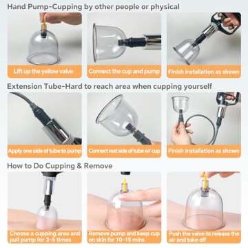 MulanGeegle Cupping Set, Cupping Therapy Set,20 Massage Cups Back Cupping Device, Professional Chinese Cupping Kit with Vacuum Pump for Massage Therapy - Improve Your Health Wellness