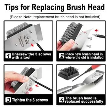 GRILLART Grill Brush - Perfect BBQ Tool for Clean Grills