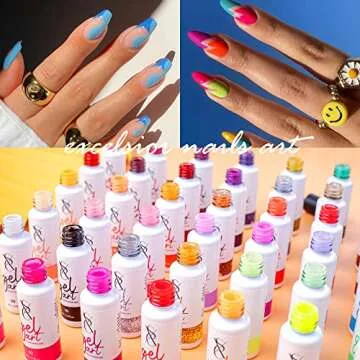 SXC Gel Liner Nail Art Set: 48 Color Precision Nail Polish