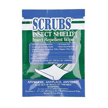 S.C.R.U.B.S. Insect Repellent, Wipes, PK100