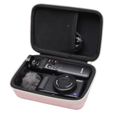 LTGEM Camera Case Compatible with Sony ZV-1F / ZV-1 / ZV-1 II Vlog Digital Camera, Tripod, Microphon...