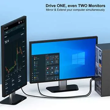 BENFEI DisplayPort to DVI 6 Feet Cable, DisplayPort to DVI Adapter Male to Male Gold-Plated Cord Cable for Lenovo, Dell, HP and Other Brand