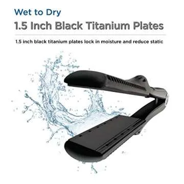 CROC Premium Flat Iron 1.5 Inch - Wet and Dry