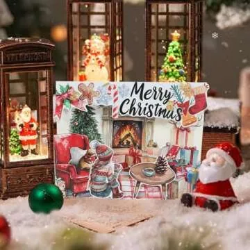 Dwpetzo Christmas Santa's Little Helpers Journaling Stickers for Junk Journals Supplies, Pre-Cut Xmas Holiday Sticker Book for Card Making, Planner, Bujo, Scrapbooking, Collage