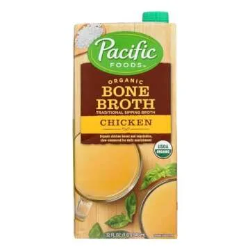 Organic Unsalted Chicken Bone Broth - Pack of 12