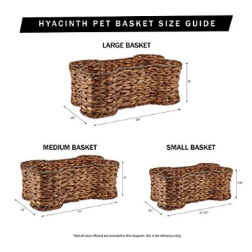 Bone Dry Hyacinth Toy Basket - Stylish Pet Storage Solution