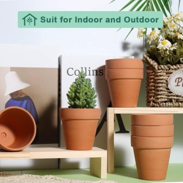 Vensovo Terra Cotta Pots - Durable Planting Solution 20 Pack