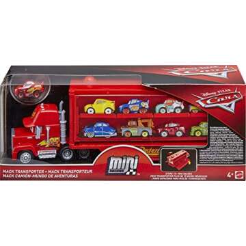 Disney Pixar Cars Mini Racers Mack Transporter