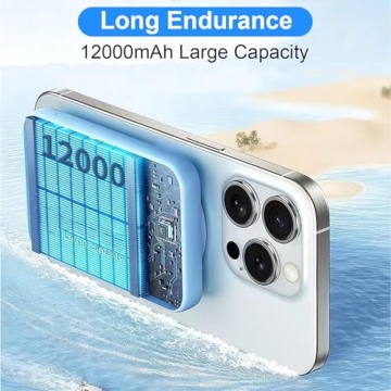 Magnetic Power Bank for iPhone 12000mAh Fast Charging