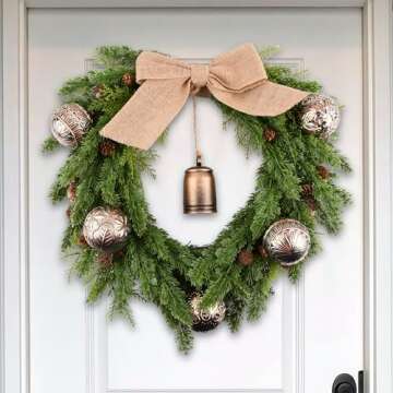 Vintage Copper Christmas Ornaments - 3.15 Inch Festive Decor