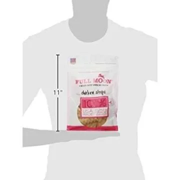 Full Moon All Natural Human Grade Dog Treats, Chicken Strips, 12.5 Ounce