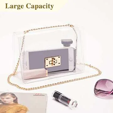 Trendy COROMAY Clear Purse for Stadium and Events
