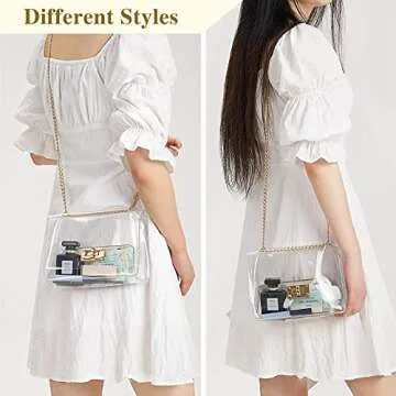 Trendy COROMAY Clear Purse for Stadium and Events
