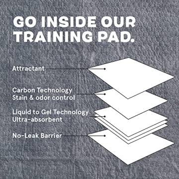 Barkbox Odorless Puppy Pads | 70 Count | Ultra Absorbent Charcoal