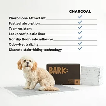 Barkbox Odorless Puppy Pads | 70 Count | Ultra Absorbent Charcoal