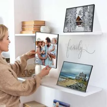 Mantello Essentials 8x10 Picture Frame Set of 6 Black Frames